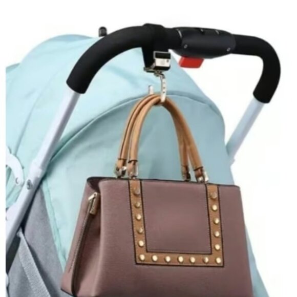 1pc. Silver High Quality Fashionable And Beautiful Zinc Alloy Stroller Hooks - Picture 6 of 7